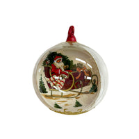 Bauble Santa Sitting in Sleigh