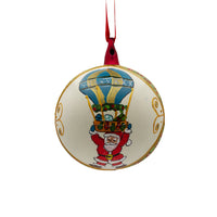 Bauble Hanging Santa Blue