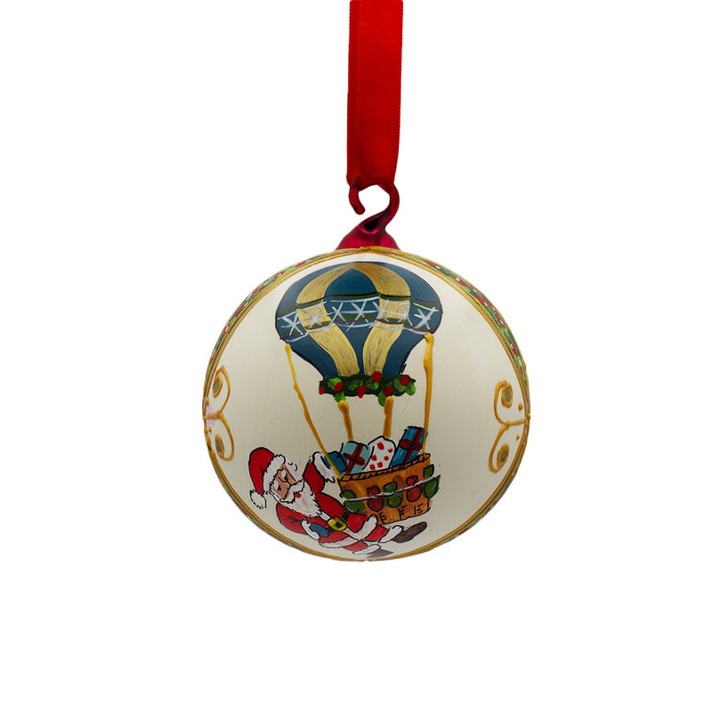 Bauble Hanging Santa Blue