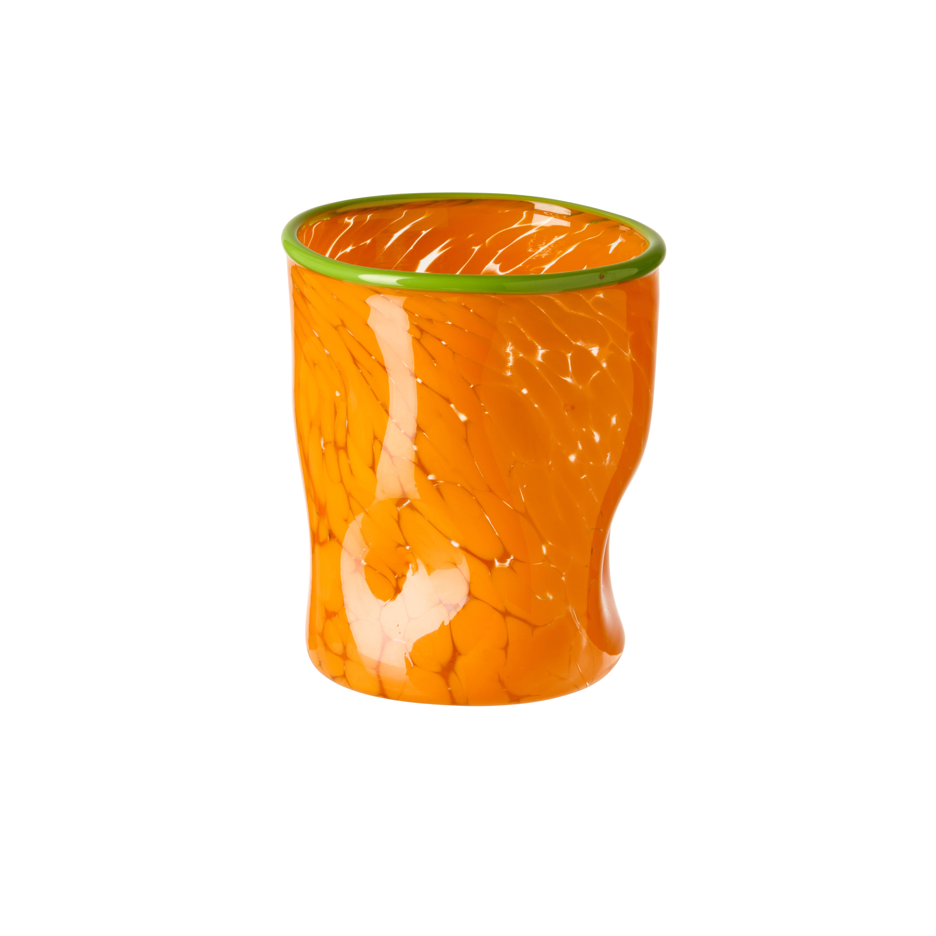 Wonkie Jimmie Juice Glass Orange