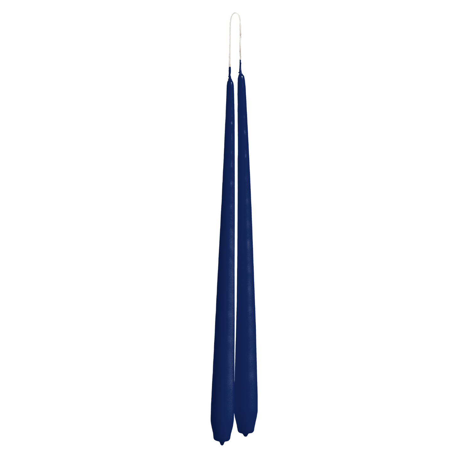 Deep Navy Dinner Candle Hanging Pair