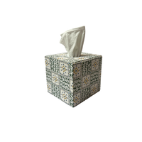 Tissue Box Jester Yellow