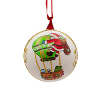 Bauble Climbing Santa Green