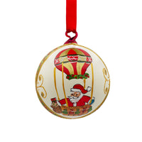 Bauble Basket Santa Red