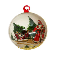 Bauble Santa Pulling Sleigh