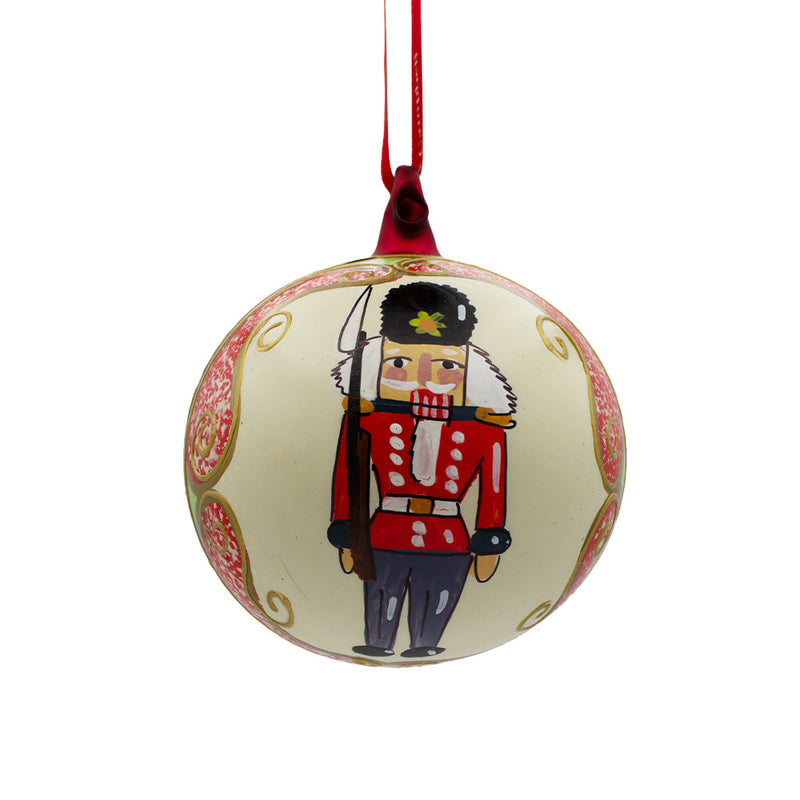 Bauble Nutcracker Red With Black Hat