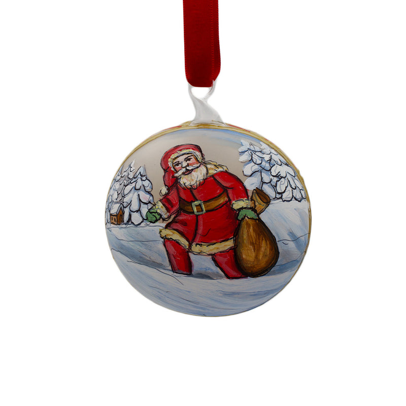 Bauble Santa Present Sack