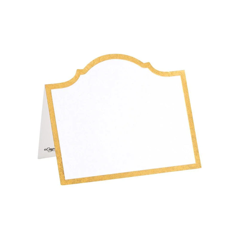 Placecard Gold Arch 8"