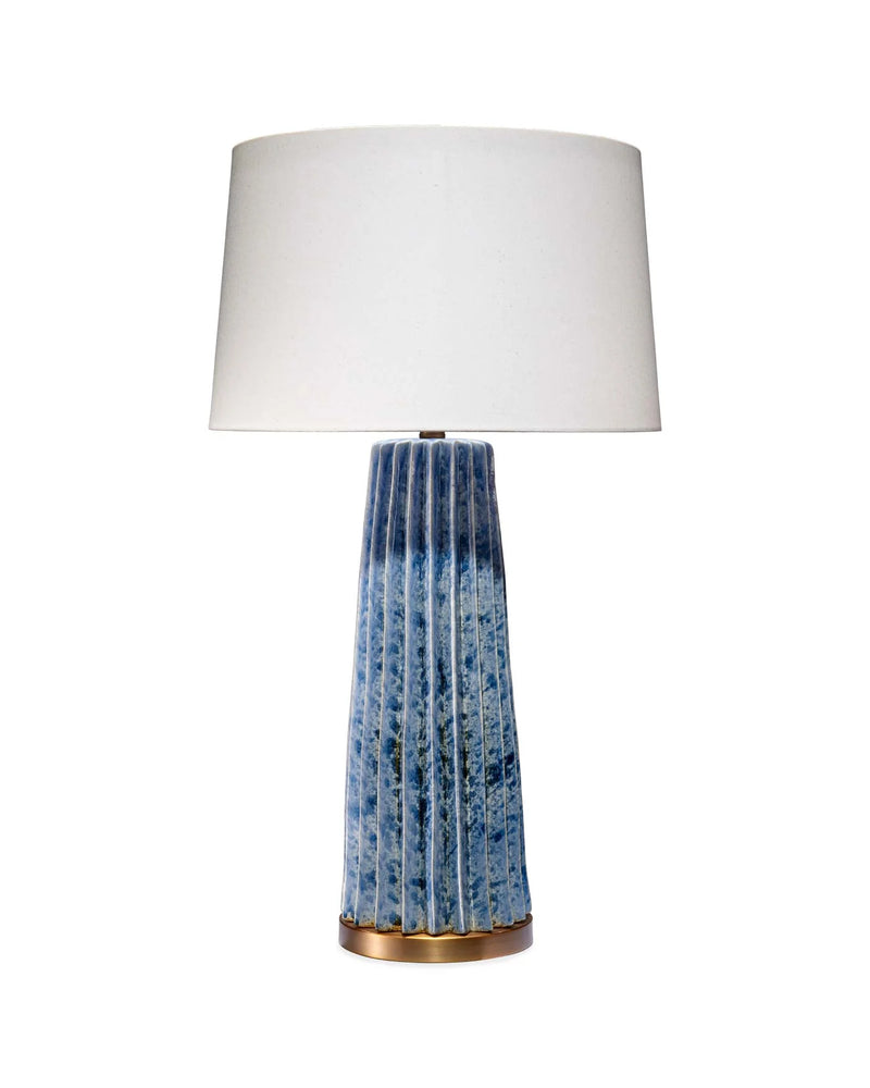 Pleated Table Lamp - Blue