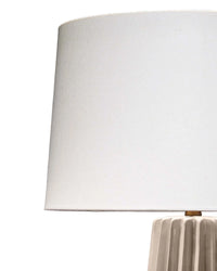 Pleated Table Lamp - Cream