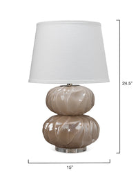 Pricilla Double Gourd Lamp Taupe