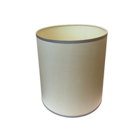 Ivory Silk Shade Grey Trim 14X12X14