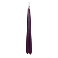 Claret Tapered Dinner Candle Hanging Pair