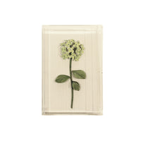 Handmade Metal Hydrangea Floral Study in Perspex