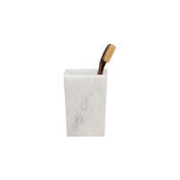 Abiko Brush Holder Pearl White