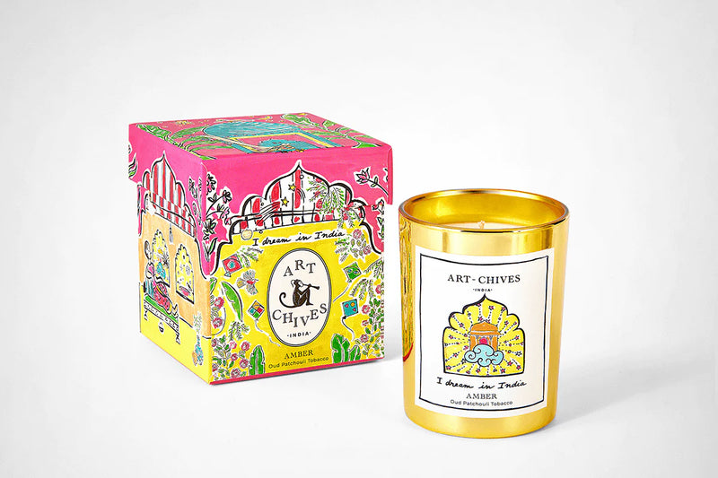 Art-Chives Amber Candle - Oud/Patchouli/Tobacco