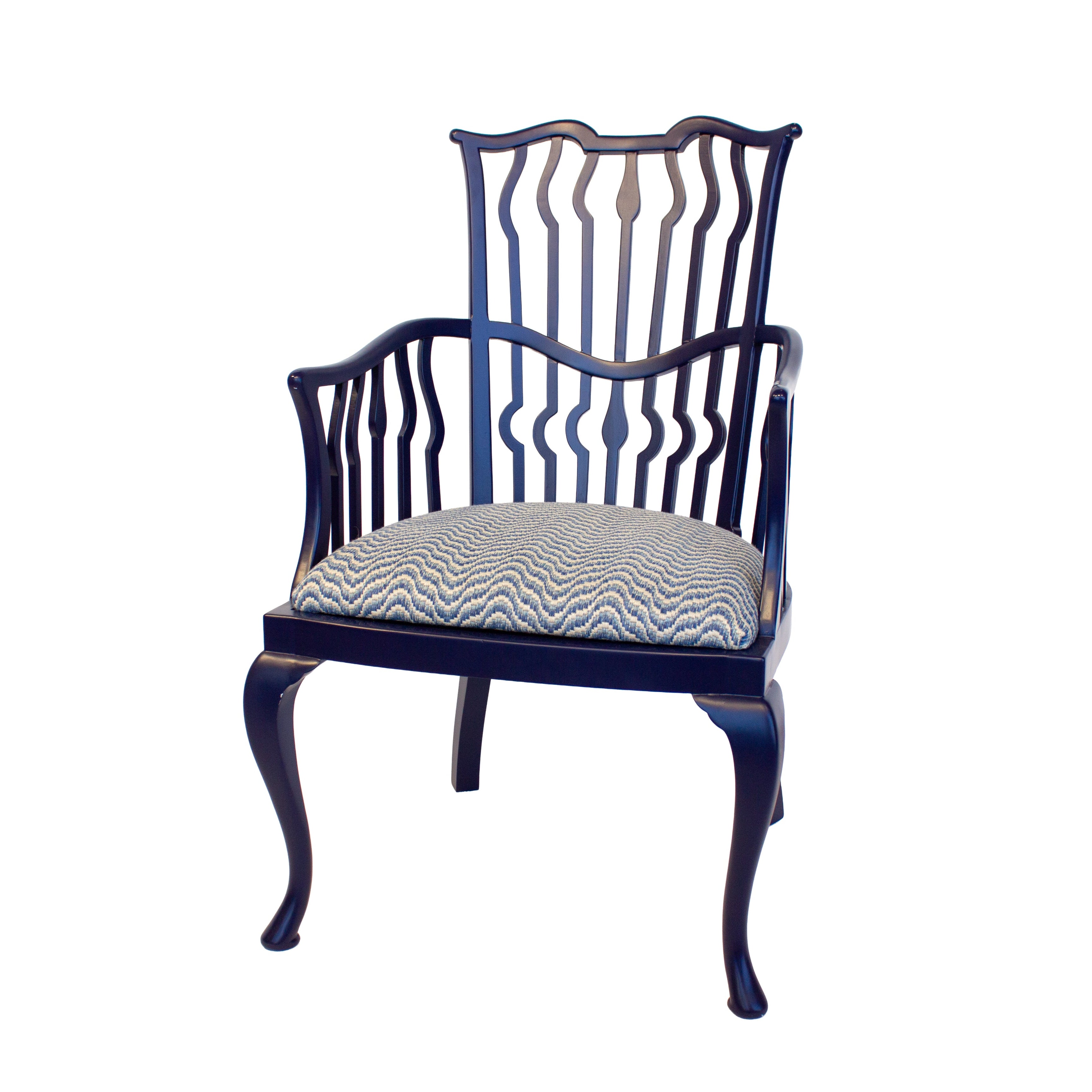 Archie Chair in Navy with Ondoso seat pad