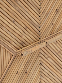 Nina Campbell Alfred Bamboo bookcase doors close up shot