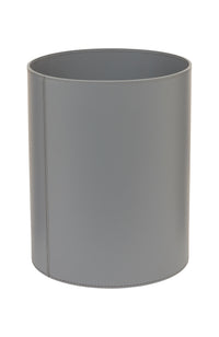 Bino Bin Round Large Leather Graphite