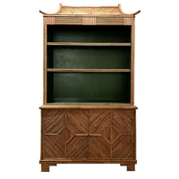 Alfred Bamboo Bookcase with Fir Green Interior