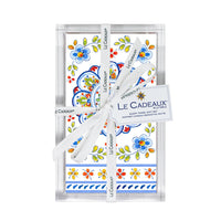 Madrid White Guest Towels and Holder
