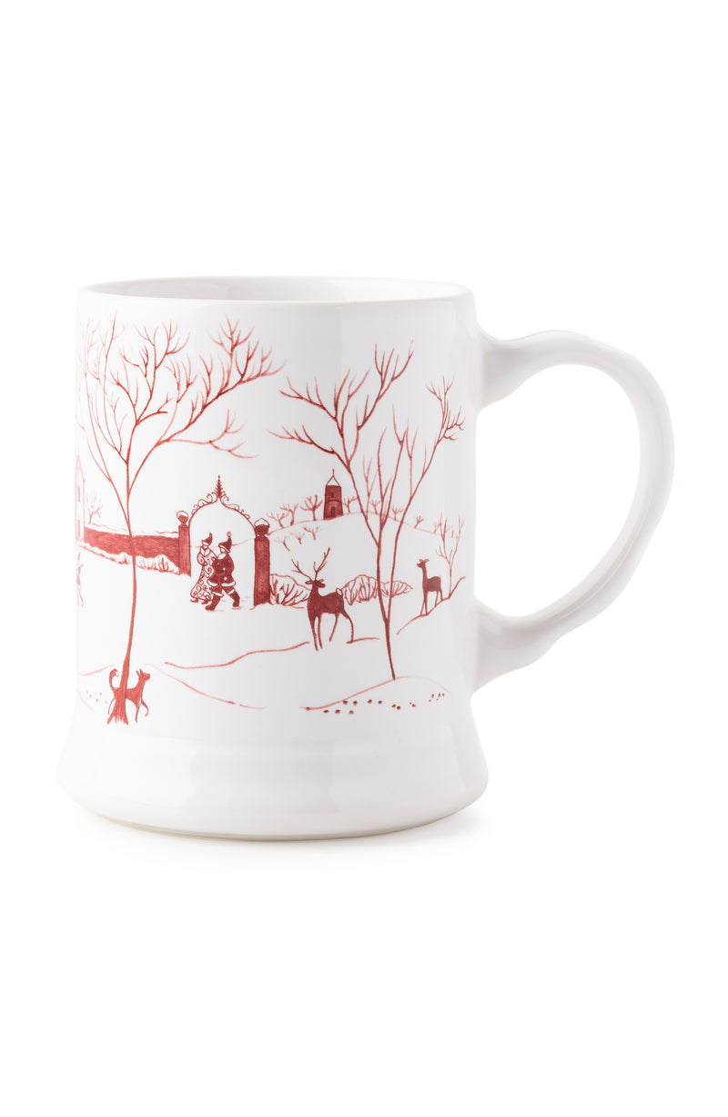 Country Estate Winter Frolic Mug Ruby