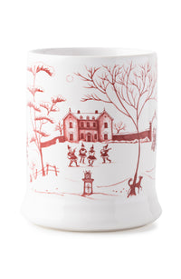 Country Estate Winter Frolic Mug Ruby