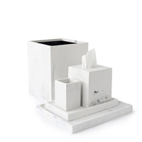 Parma Nested Trays White/Grey Swirl