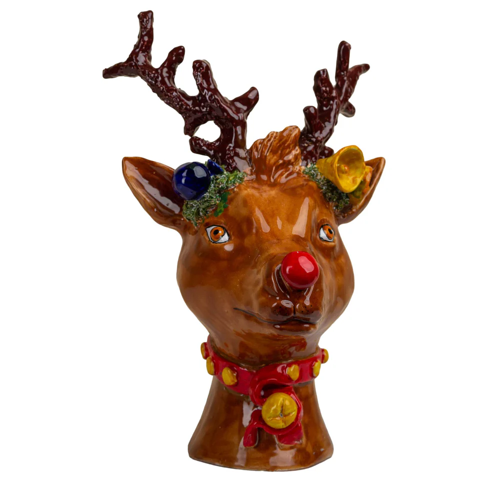 Rudolph Head Ceramic Vase