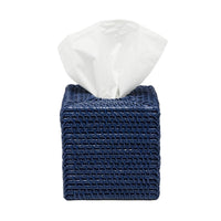 Dalton Tissue Box Rattan Navy