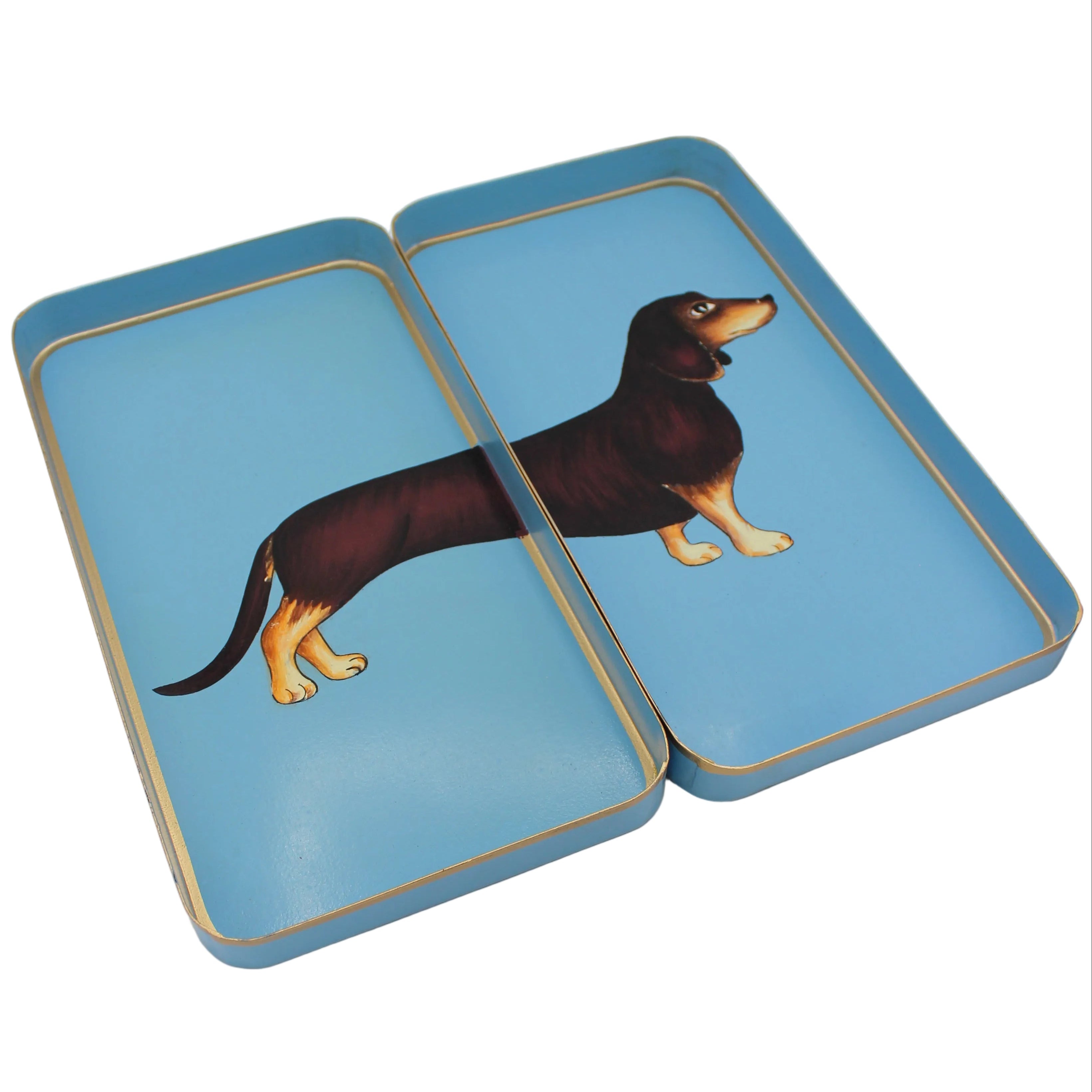 Dachshund Iron Tray Set of 2