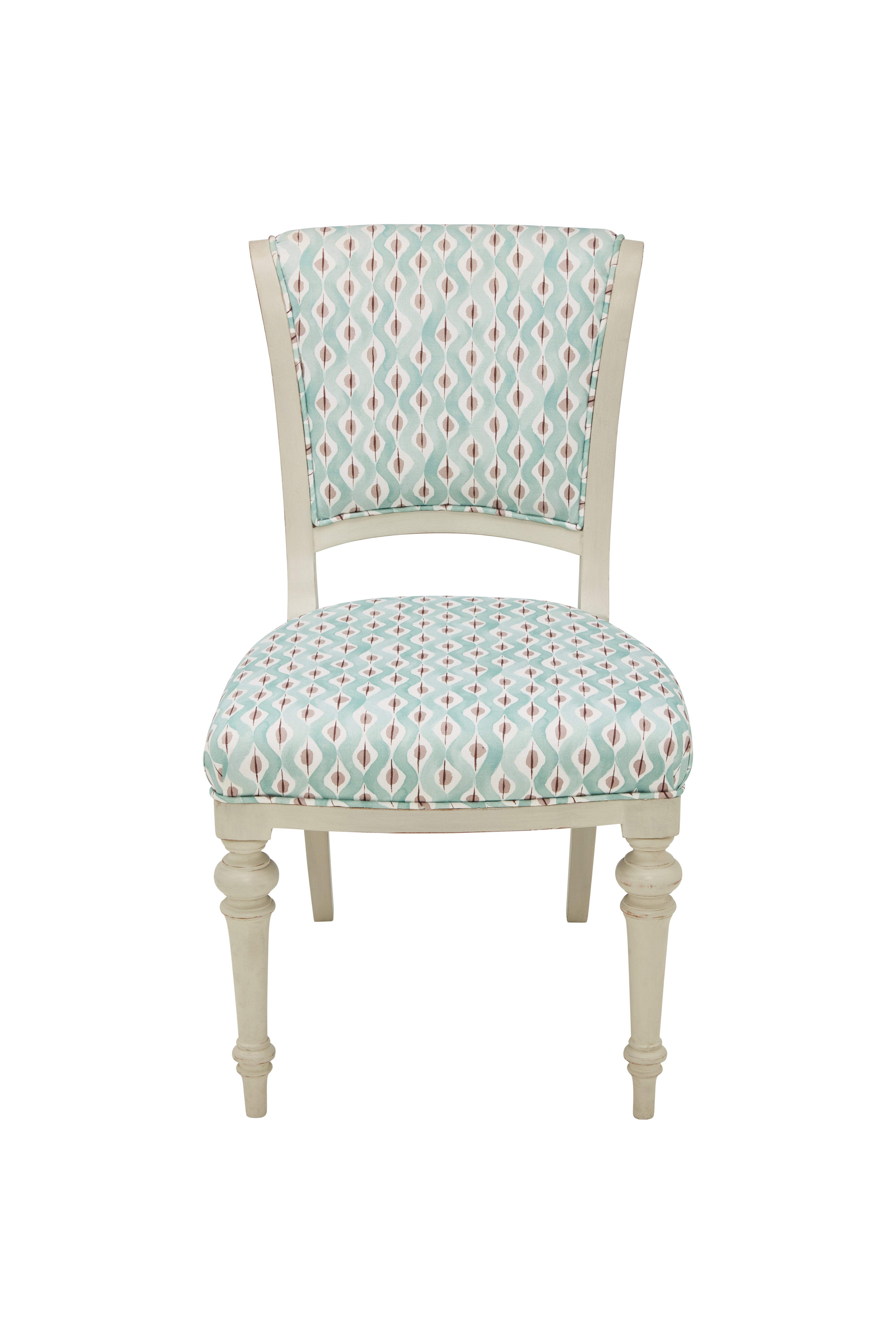 Nina Campbell Jennifer Chair in Beau Rivage against a white background