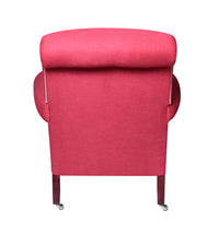 Elizabeth Barrett Browning Armchair in Colette Red