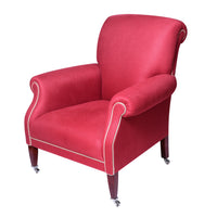 Elizabeth Barrett Browning Armchair in Colette Red