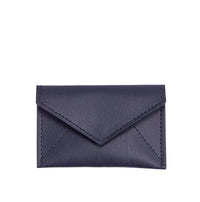 Mini Envelope Navy Leather
