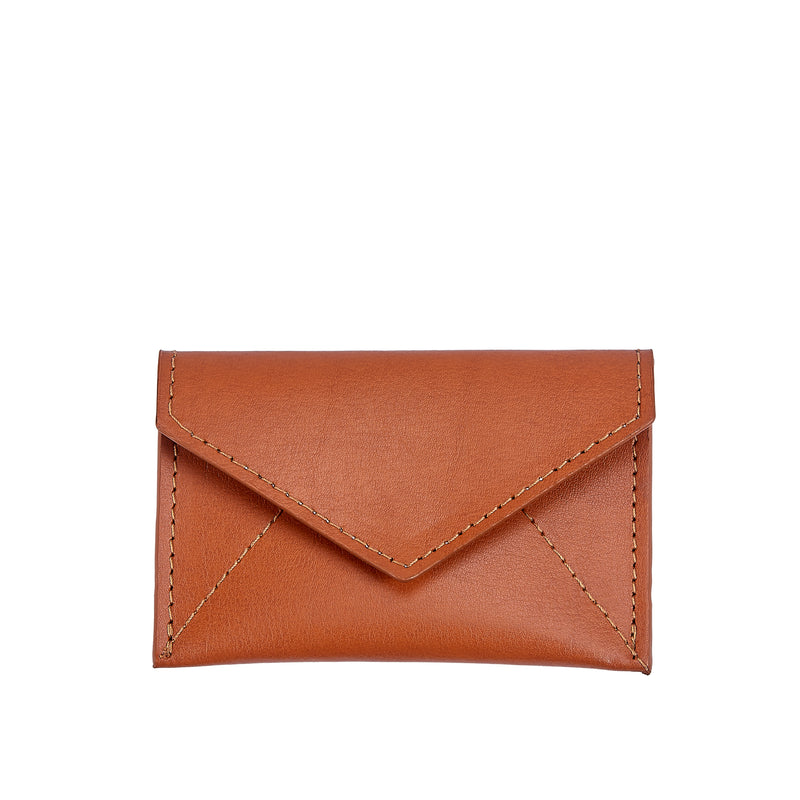 Mini Envelope Tan Leather – Nina Campbell