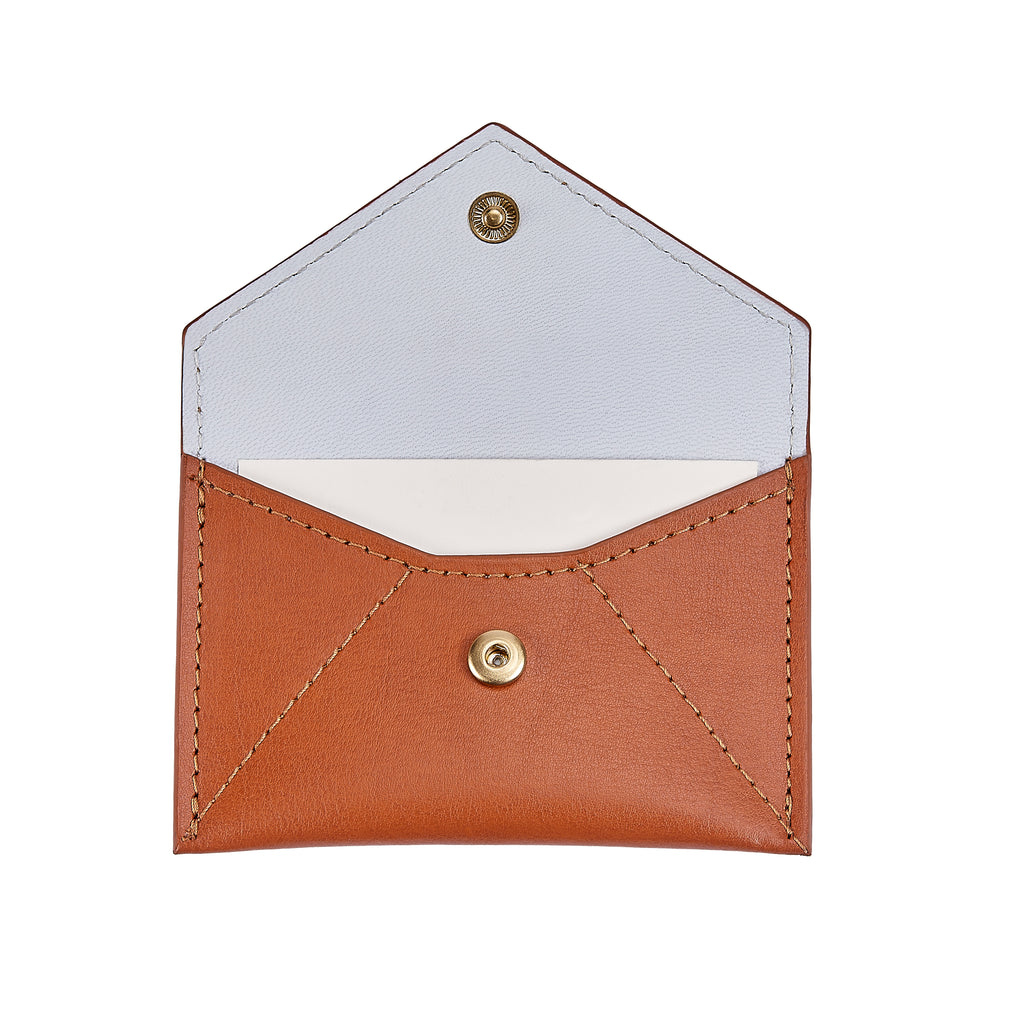 Mini Envelope Tan Leather – Nina Campbell
