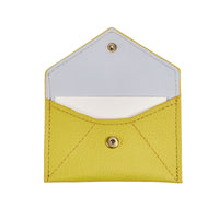 Mini Envelope Citron Yellow Leather