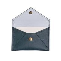 Mini Envelope Green Leather