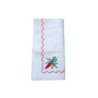 Napkin Hand Embroidered Carrot