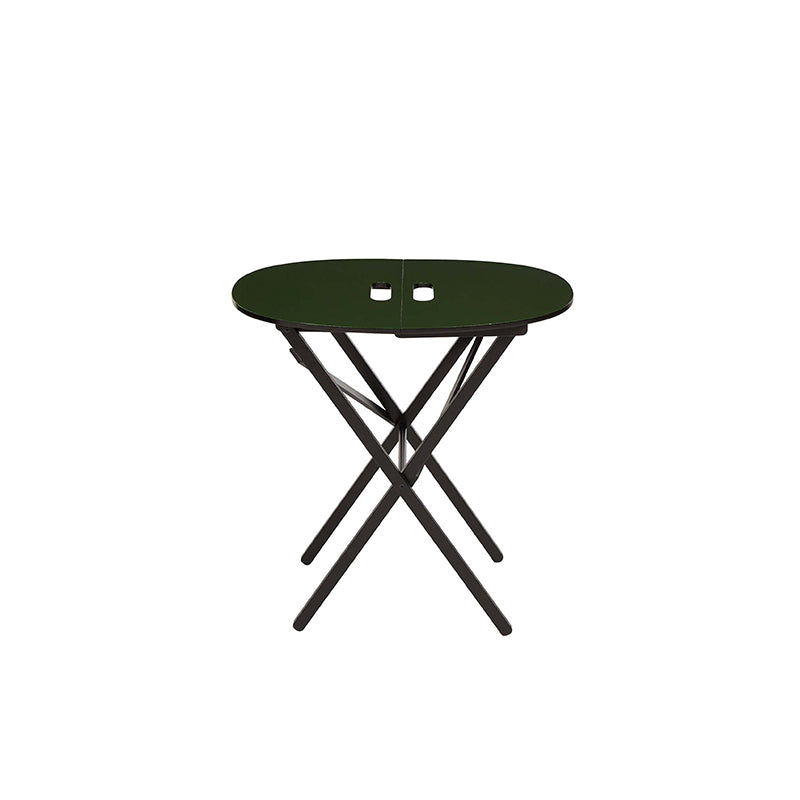 Folding Table Oval Fir Green