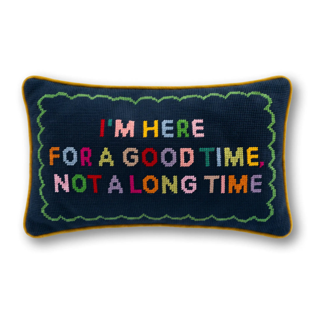 Good Time Needlepoint Cushion