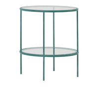 Nina Campbell Grace End Table in Verdigris