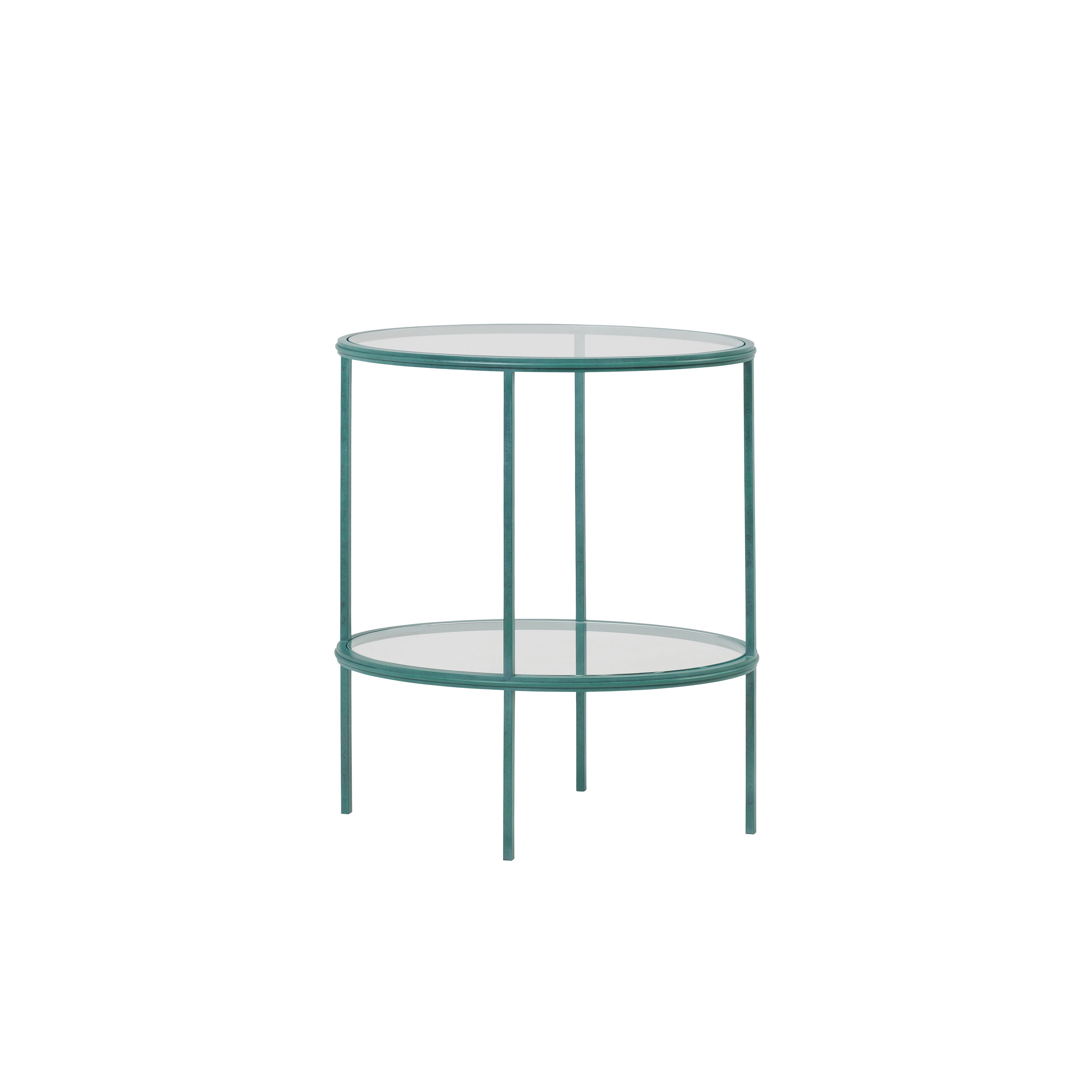 Nina Campbell Grace End Table in Verdigris