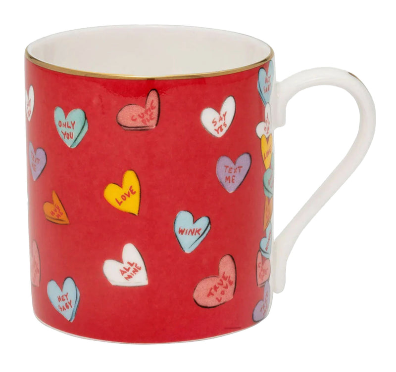 Love Hearts Only You - Red Mug
