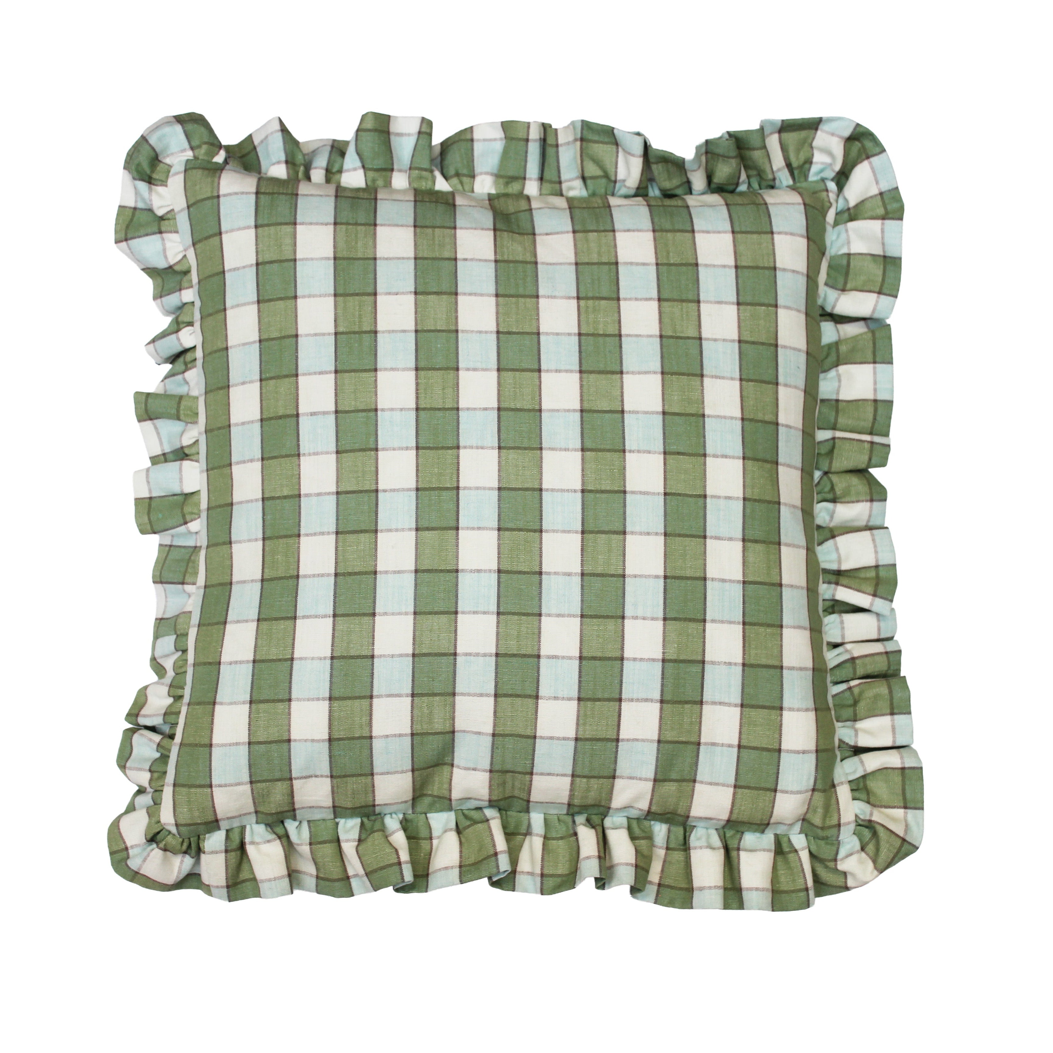 Cushion Honfleur Check Green