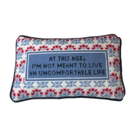 Uncomfortable Needlepoint Cushion