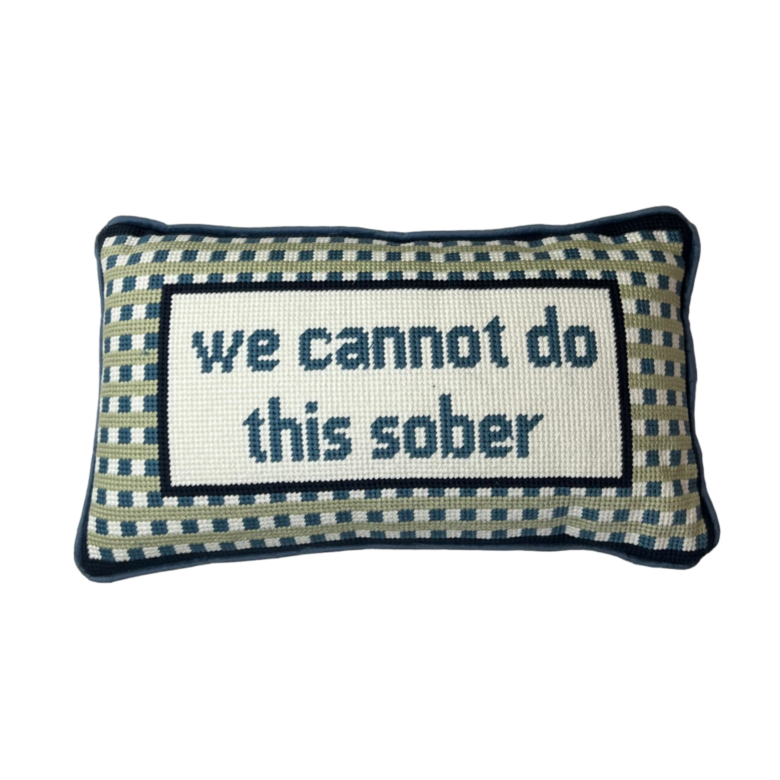 Sober Needlepoint Cushion