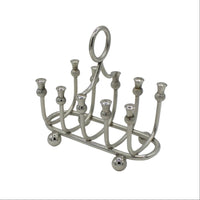 A Silver Plated Thistle Decorated Toast Rack, c. 1940