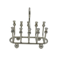A Silver Plated Thistle Decorated Toast Rack, c. 1940